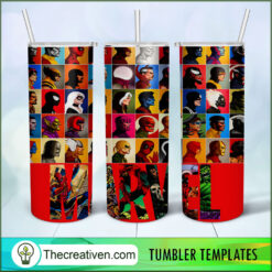 Marvel Stamp 20oz Tumbler Wrap – Digital Download