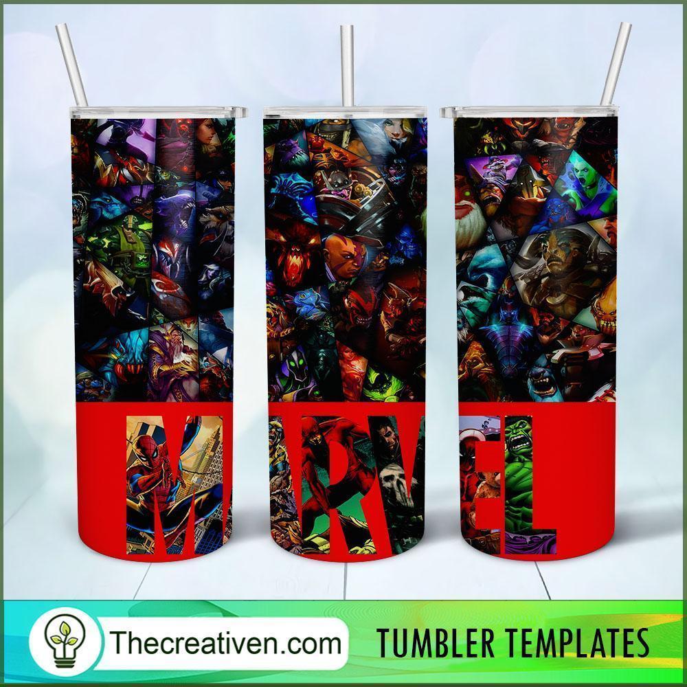 Marvel Studio 20oz Tumbler Wrap – Digital Download 1 Marvel Studio 20oz Tumbler Wrap – Digital Download