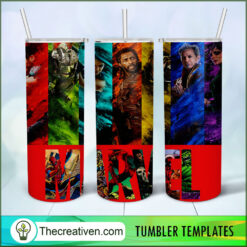 Marvek Characters 20oz Tumbler Wrap – Digital Download