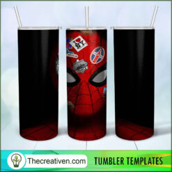 Spider Man Face 20oz Tumbler Wrap – Digital Download