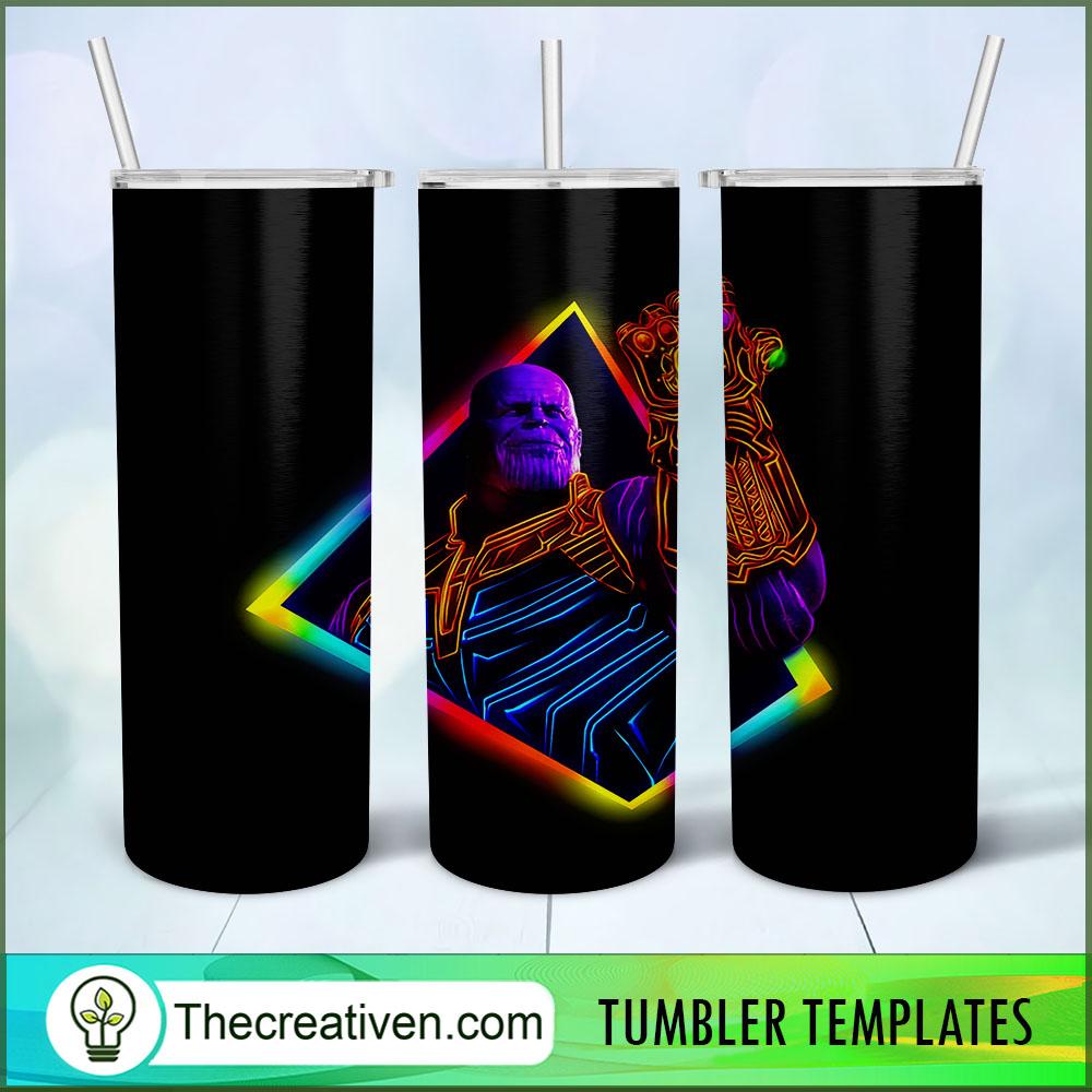 Thanos Colorful 20oz Tumbler Wrap – Digital Download 1 Thanos Colorful 20oz Tumbler Wrap – Digital Download