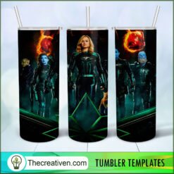 Carol Danvers Teams 20oz Tumbler Wrap – Digital Download