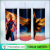 Carol Danvers 20oz Tumbler Wrap – Digital Download 4 Marvel DC 14 copy