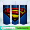 Superman Logo 20oz Tumbler Wrap – Digital Download