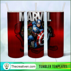 Captain Marvel 20oz Tumbler Wrap – Digital Download