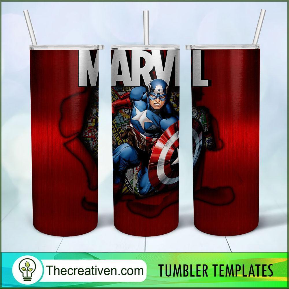 Captain Marvel 20oz Tumbler Wrap – Digital Download 1 Captain Marvel 20oz Tumbler Wrap – Digital Download