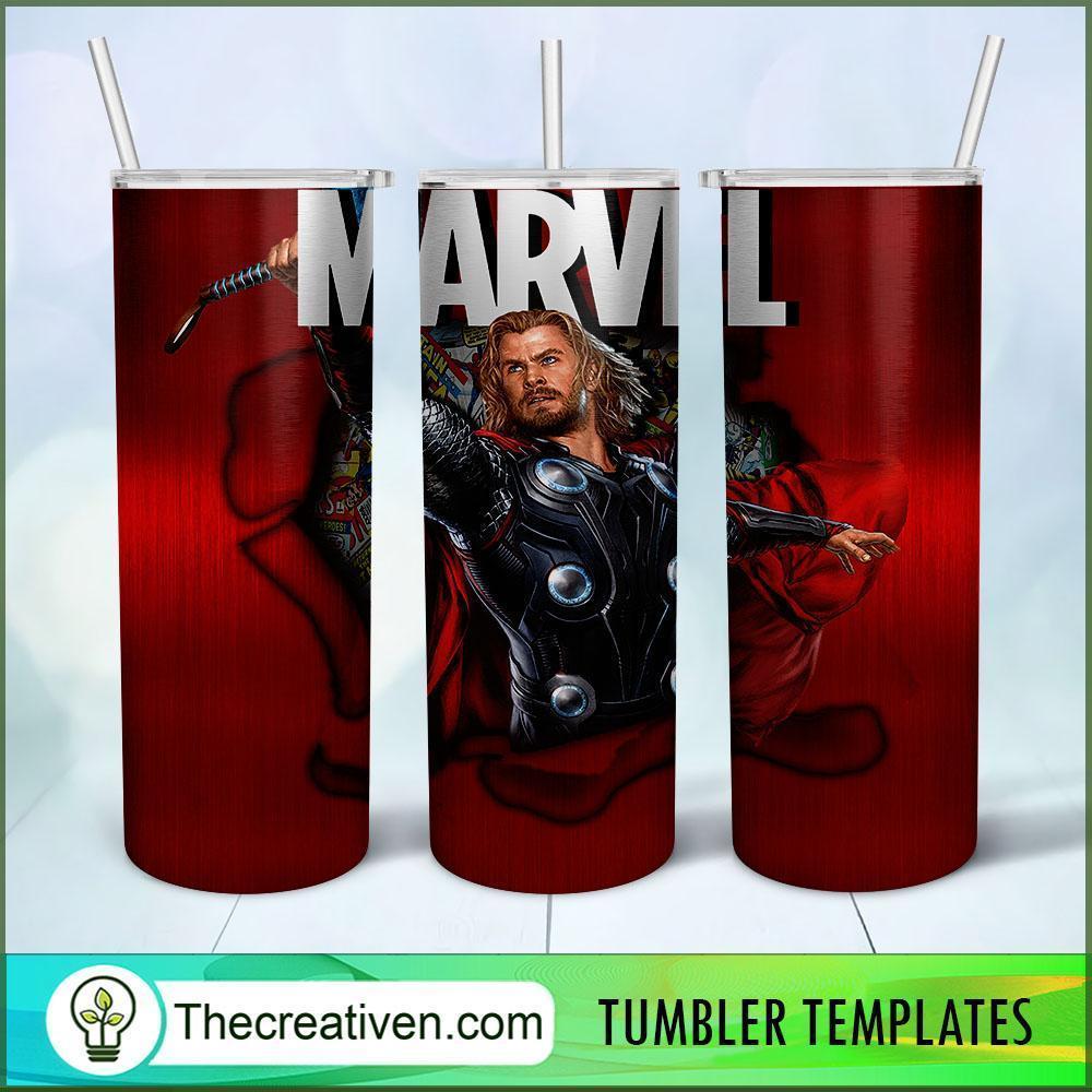 Thor Marvel 20oz Tumbler Wrap – Digital Download 1 Thor Marvel 20oz Tumbler Wrap – Digital Download