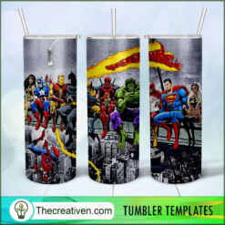 Funny Poster Of Characters 20oz Tumbler Wrap – Digital Download