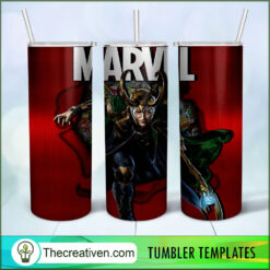 Loki Marvel 20oz Tumbler Wrap – Digital Download