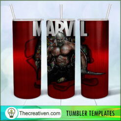 Drax the Destroyer Marvel 20oz Tumbler Wrap – Digital Download
