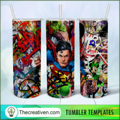 Superman Poster 20oz Tumbler Wrap – Digital Download