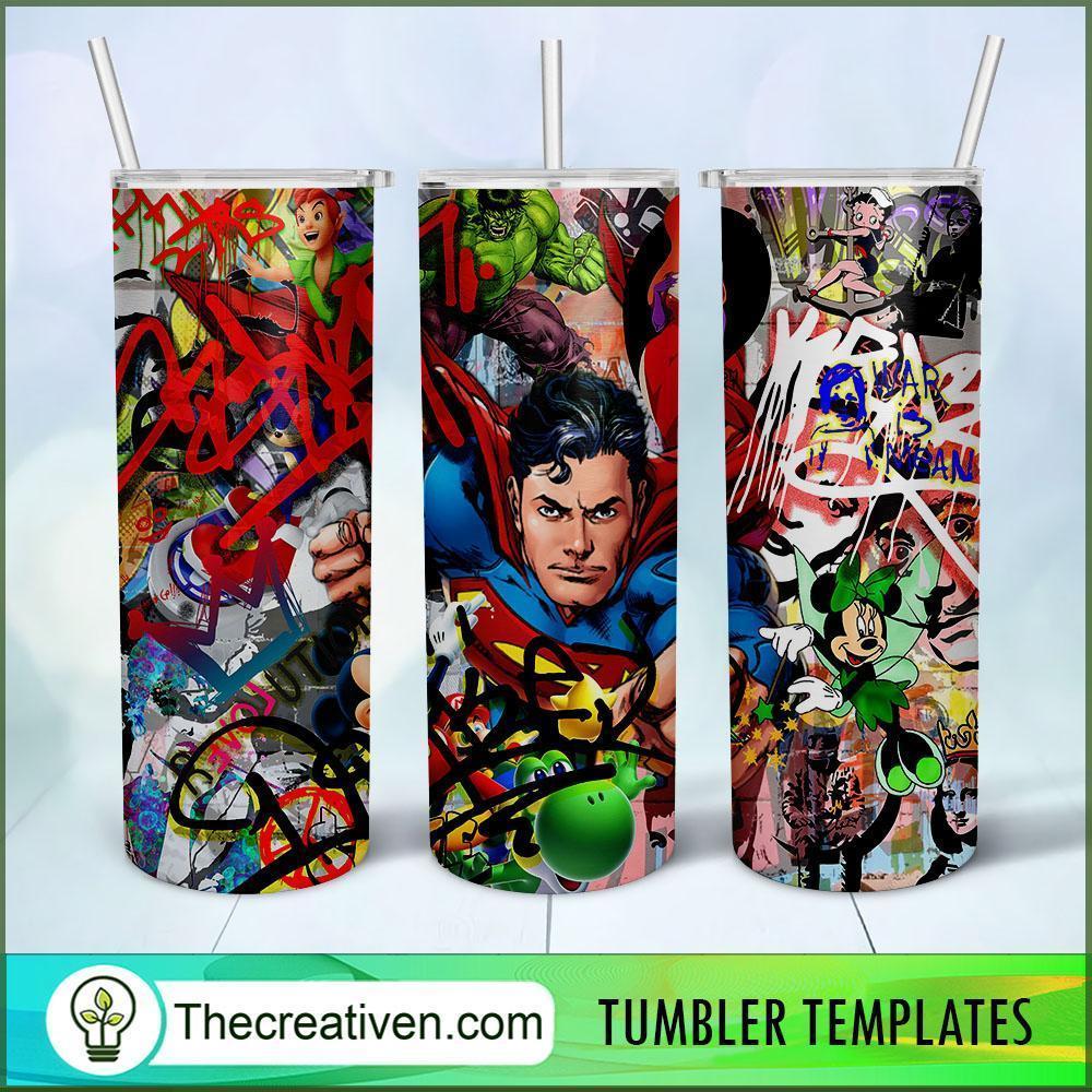 Superman Poster 20oz Tumbler Wrap – Digital Download 1 Superman Poster 20oz Tumbler Wrap – Digital Download
