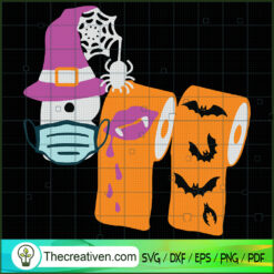 Toilet Paper Boo SVG, Halloween SVG, Horror SVG