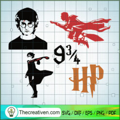Harry Potter Bundle SVG, Hogwarts SVG, Harry Potter SVG