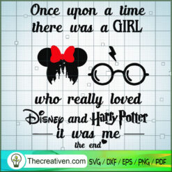 Once Upon A Time There Was A Girl Who  SVG Cut File fo Design 34150