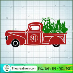 Christmas Truck Hogwarts SVG, Hogwarts SVG, Harry Potter SVG