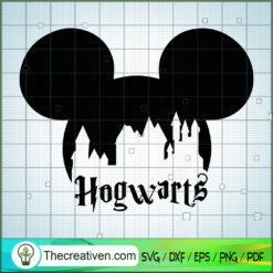 Mickey Head Hogwarts SVG, Hogwarts SVG, Harry Potter SVG