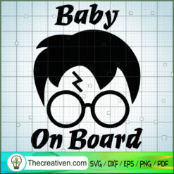 Baby On Board SVG, Hogwarts SVG, Harry Potter SVG