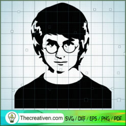 Harry Face SVG, Hogwarts SVG, Harry Potter SVG