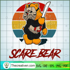 Scare Bear SVG Cut File for Cricut & Silhouette Design 33903