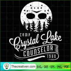 Camp Crystal Lake Counselor 1980 SVG Cut File for Cricut & Silhouette