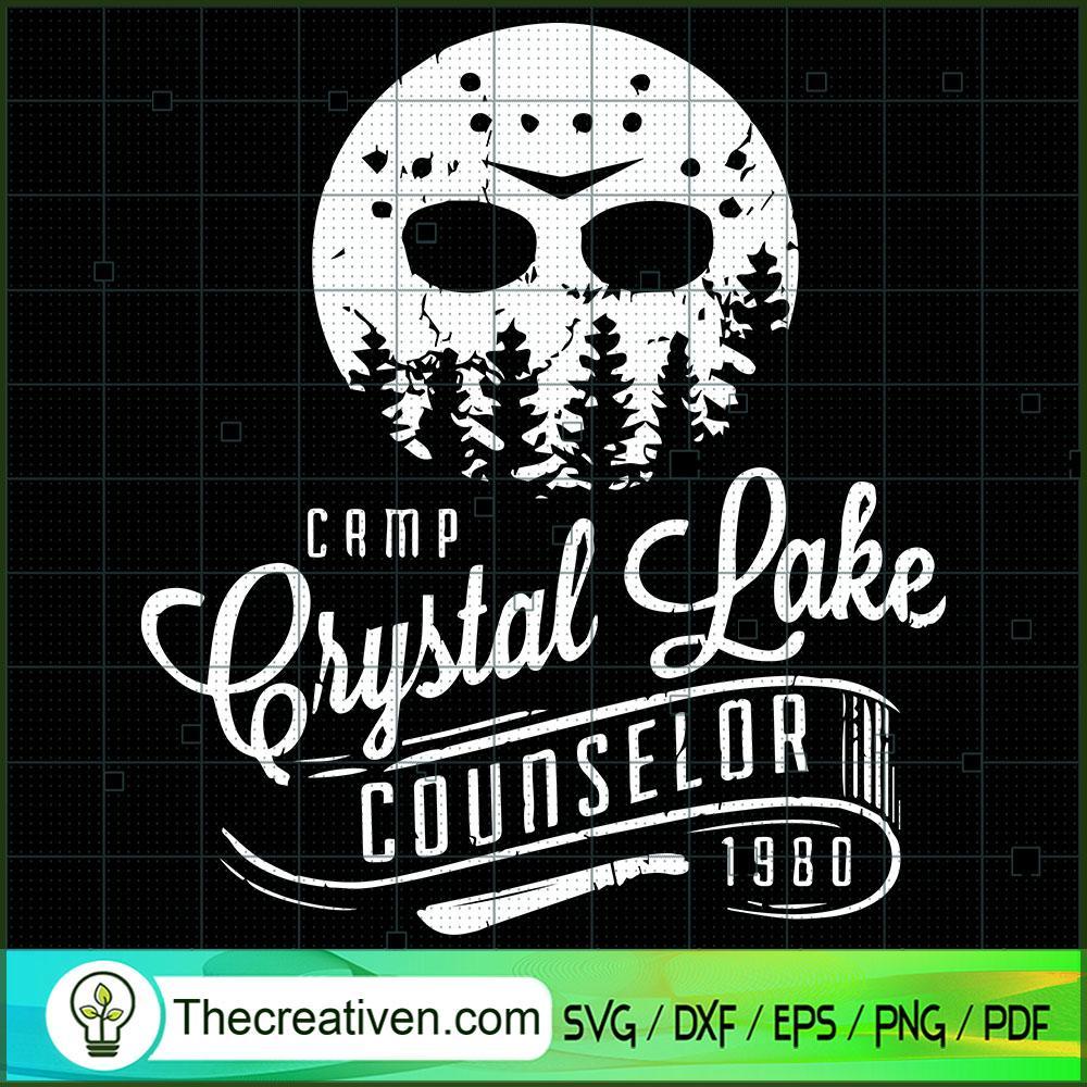 Camp Crystal Lake Counselor 1980 SVG Cut File for Cricut & Silhouette 1 Camp Crystal Lake Counselor 1980 SVG Cut File for Cricut & Silhouette