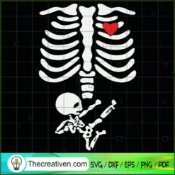 Skeleton Heart SVG Cut File for Cricut & Silhouette