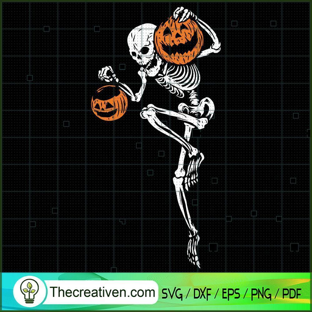 Skeleton and Pumpkin SVG Cut File for Cricut & Silhouette 1 Skeleton and Pumpkin SVG Cut File for Cricut & Silhouette