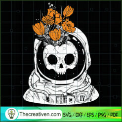 Skull Astronaut SVG Cut File for Cricut & Silhouette