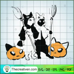 Couple Cat Halloween SVG Cut File for Cricut & Silhouette