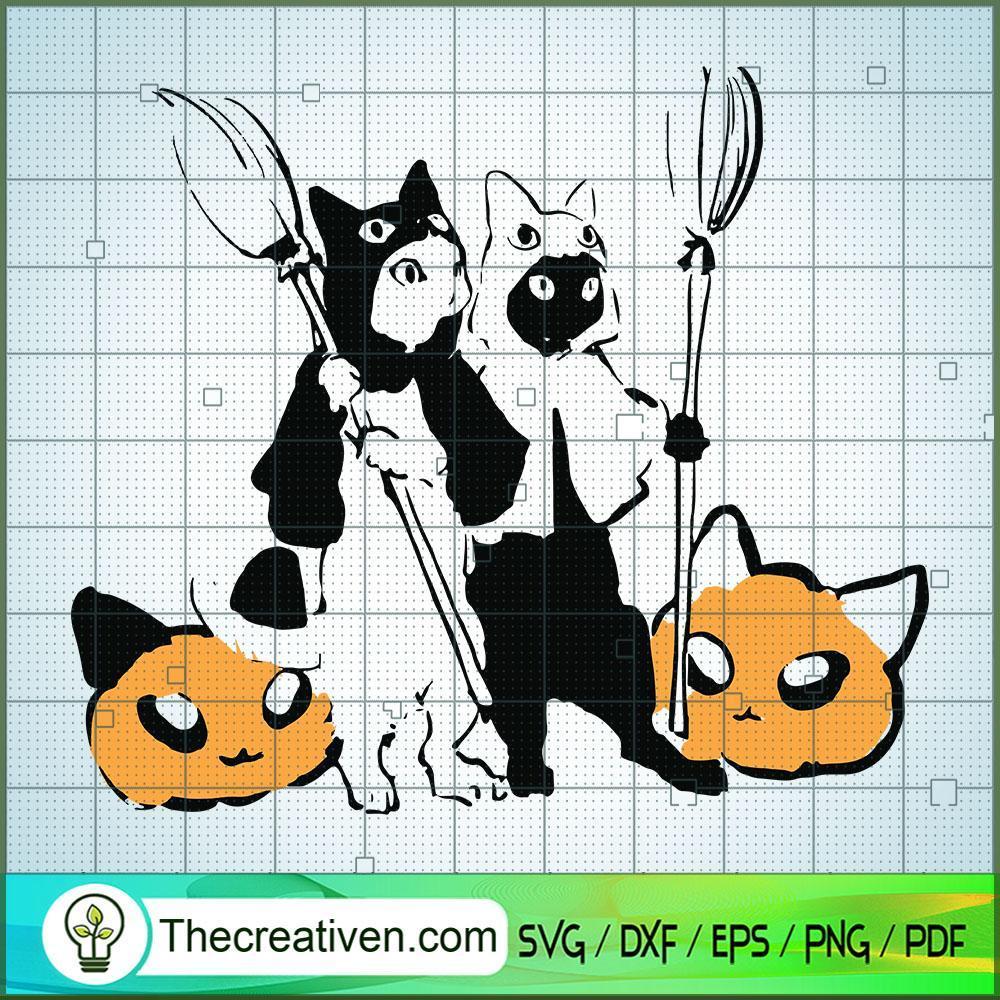 Couple Cat Halloween SVG Cut File for Cricut & Silhouette 1 Couple Cat Halloween SVG Cut File for Cricut & Silhouette