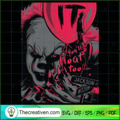 Chucky You Float Too SVG Cut File for Cricut & Silhouette