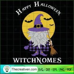 Happy Halloween Witchnomes SVG Cut File for Cricut & Silhouette