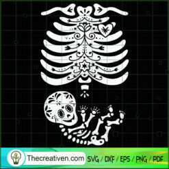Skeleton Inside SVG Cut File for Cricut & Silhouette