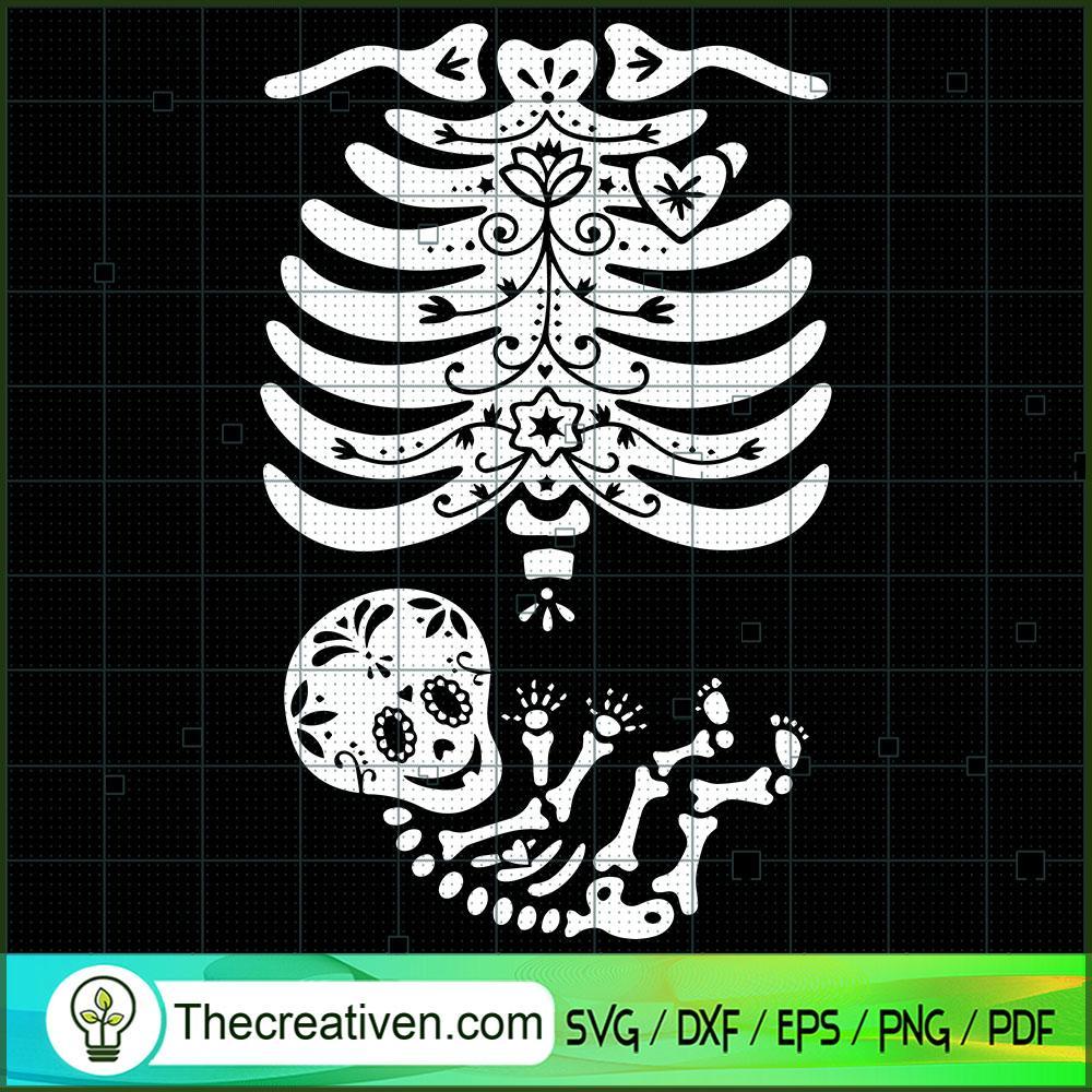 Skeleton Inside SVG Cut File for Cricut & Silhouette 1 Skeleton Inside SVG Cut File for Cricut & Silhouette