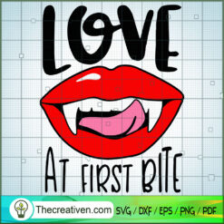 Love at First Bite SVG Cut File for Cricut & Silhouett Design 33689
