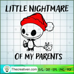 Little Nightmare of My Parents SVG Cut File for Cricut & Silhouette