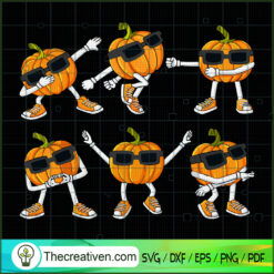 Dancing Halloween Pumpkin SVG Cut File for Cricut & Silhouette