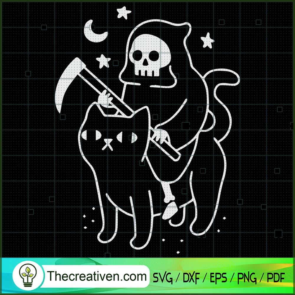 Death Rides a Black Cat Classic SVG Cut File for Cricut & Silhouette 1 Death Rides a Black Cat Classic SVG Cut File for Cricut & Silhouette