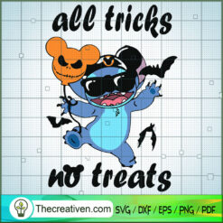 All Tricks No Treats SVG Cut File for Cricut & Silhouette