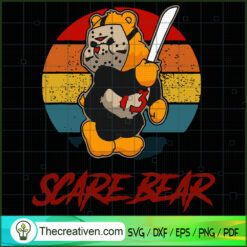 Scare Bear SVG Cut File for Cricut & Silhouette Design 33615