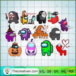 Among Us Halloween SVG Cut File for Cricut & Silhouette