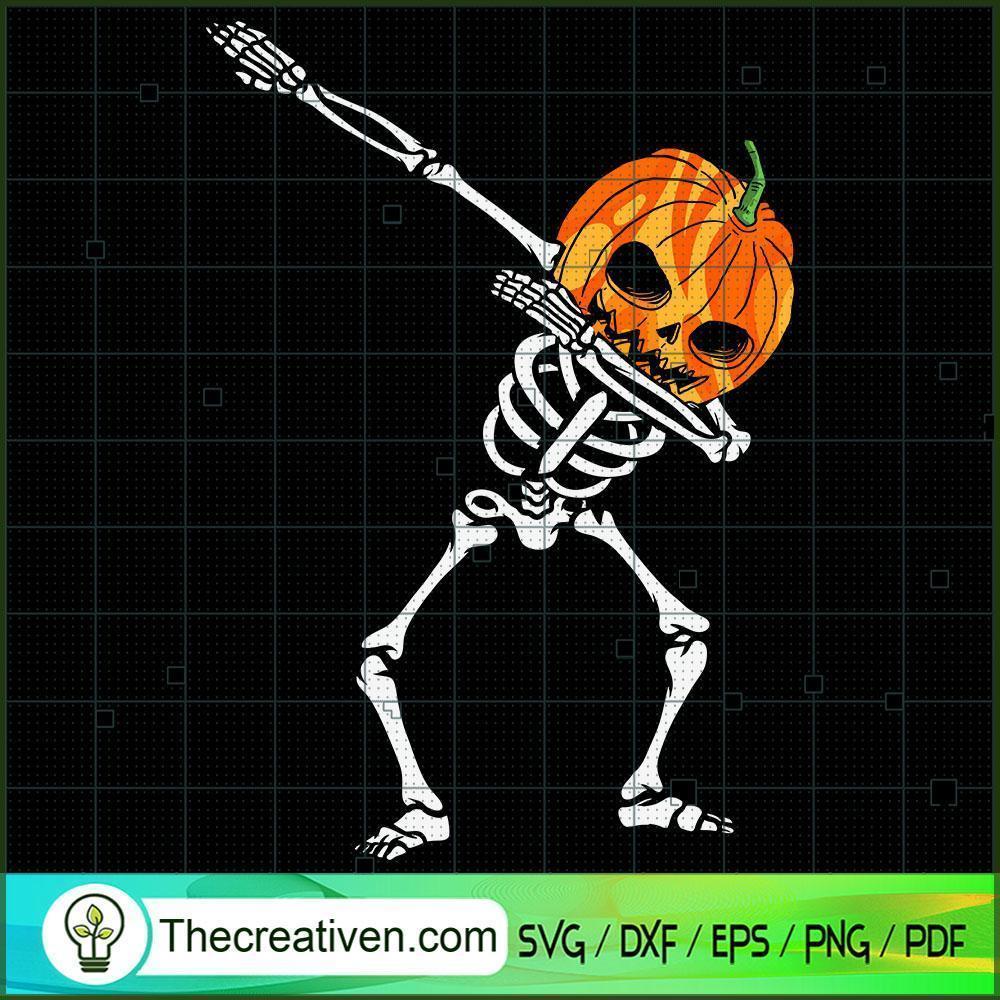 Dabbing Skeleton Pumpkin Hal SVG Cut File for Cricut 1 Dabbing Skeleton Pumpkin Hal SVG Cut File for Cricut