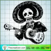 Halloween Skeleton Playing Guitar SVG, Horror SVG, Halloween SVG, Halloween Scary SVG 2 118 copy