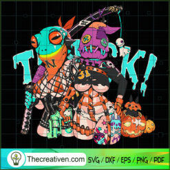 Halloween Monsters Trick SVG Cut File for Cricut & Silhouette