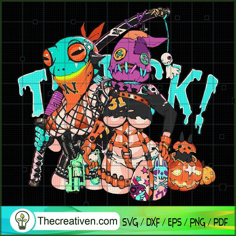 Halloween Monsters Trick SVG Cut File for Cricut & Silhouette 1 Halloween Monsters Trick SVG Cut File for Cricut & Silhouette