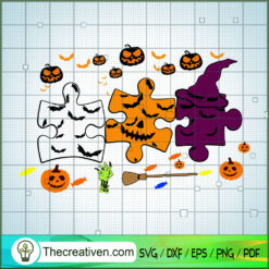Autism Halloween SVG Cut File for Cricut & Silhouette