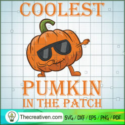 Kids Coolest Pumpkin in the  SVG Cut File for Cricut
