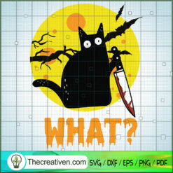 Cat What Murderous Black Cat SVG Cut File for Cricut
