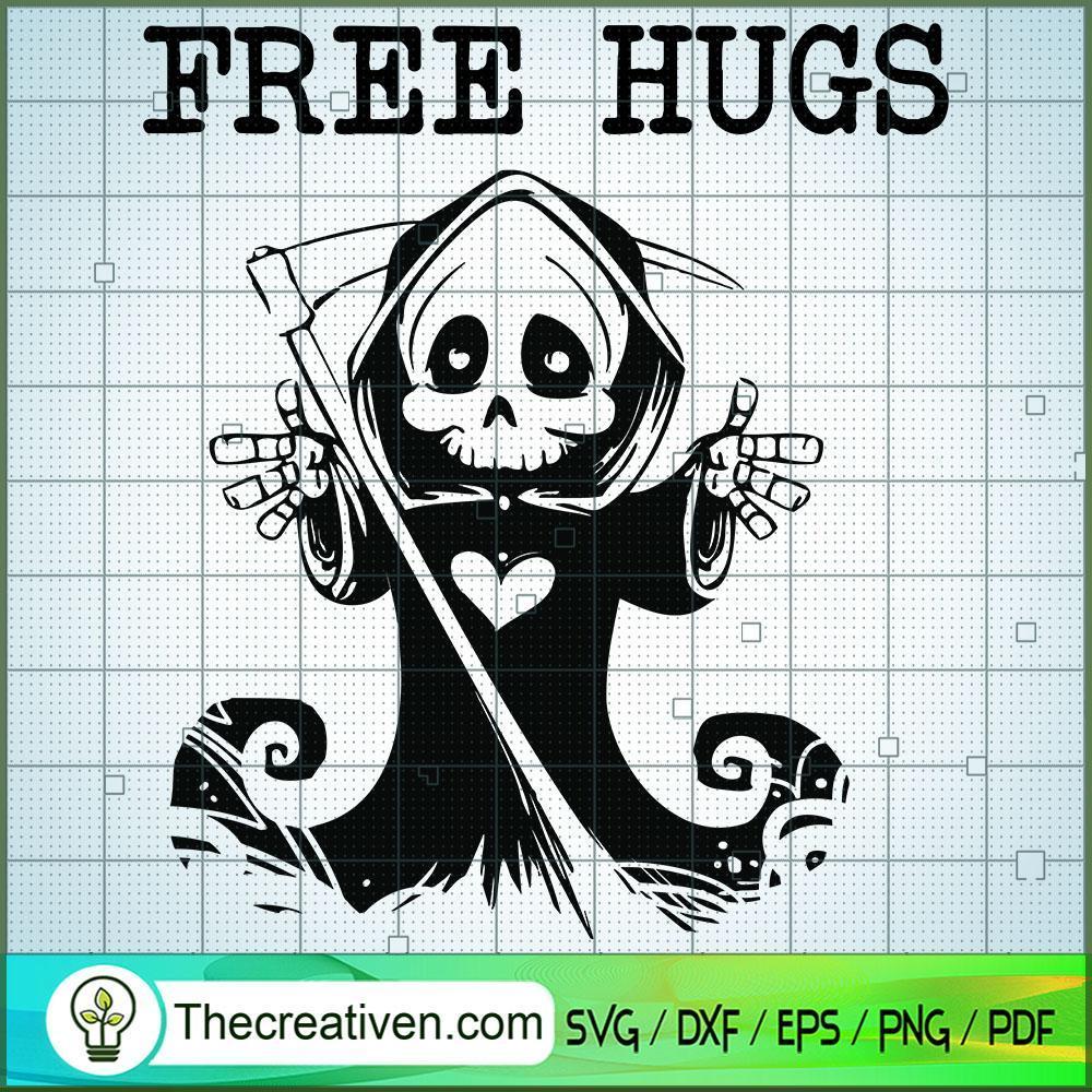 Free Hugs Reaper Funny Pun S SVG Cut File for Cricut 1 Free Hugs Reaper Funny Pun S SVG Cut File for Cricut